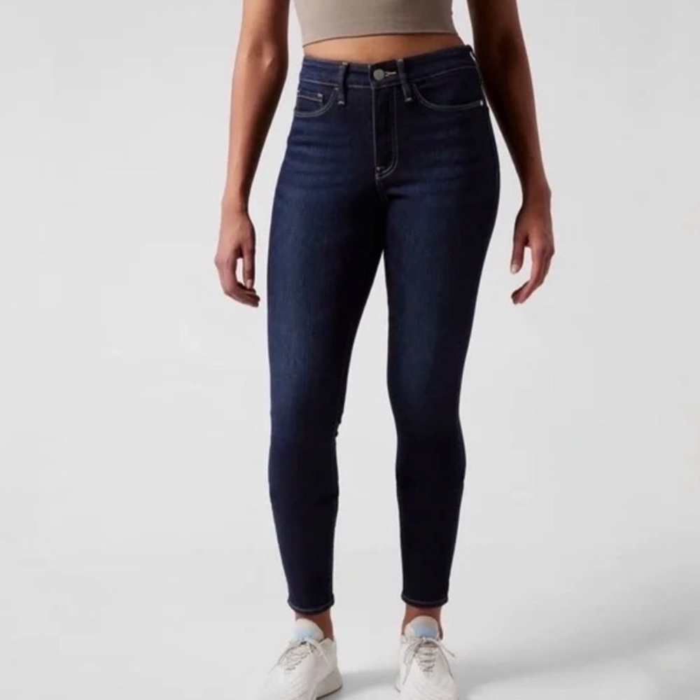 Athleta over dye wash High-Rise Skinny Jeans